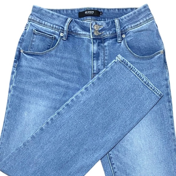 Hudson Jeans Denim - HUDSON Los Angeles Blue Wash Denim Jeans Straight Leg Streetwear Casual Size‎ 4